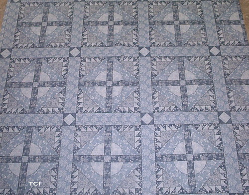 Blue on Blue Quilt Block